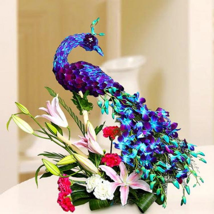 Mesmerizing Peacock Bouquet