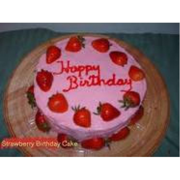half kg strawberry cake