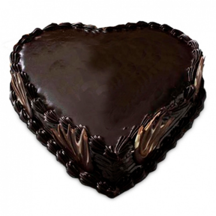 Eggless Heart Shape Truffle Cake 1Kg