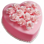 Pink Heart Cake 2.5kg